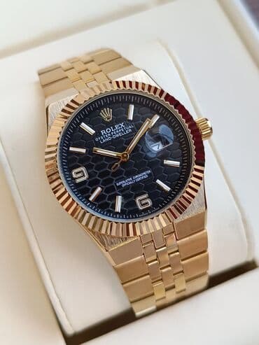 el fecr saat: Yeni, Qol saatı, Rolex, rəng - Qızılı — 7