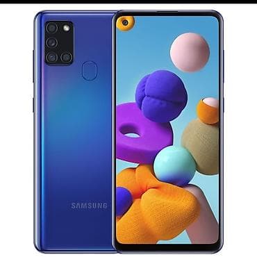 iphone 15 plus qiymeti: Samsung Galaxy A21S, 32 GB, rəng - Mavi, Barmaq izi — 1