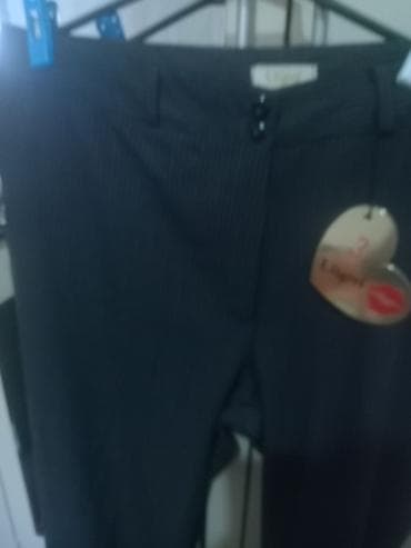 Qadın klassik şalvar - Rəng: tünd boz/qartal qara tonlarda - Naxış