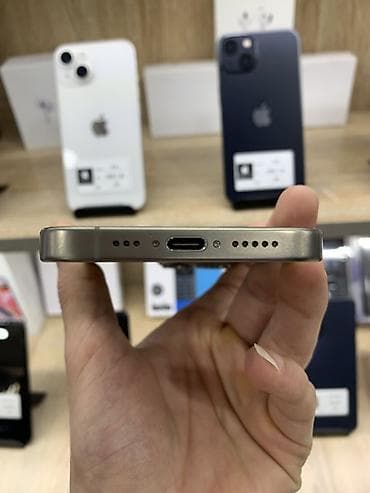iphone ikinci əl: IPhone 15 Pro, 128 GB, Natural Titanium, Simsiz şarj — 6