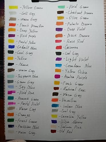 karta: Touch Raven 48 Ədəd markerlər. Çantası ilə birliktə 48 ədədi tam — 5