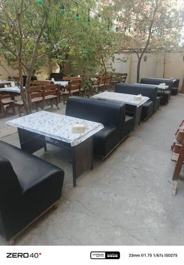 Stullar ilə, Düz masa, 4 nəfər