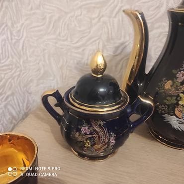 lepe qabı: Çay dəsti, rəng - Göy, Kobalt, 6 nəfərlik — 5