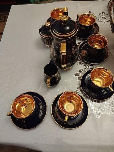 green kofe: Кофейный набор, цвет - Черный, Кобальт — 3