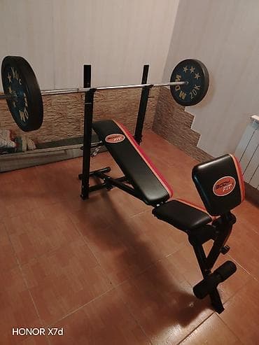 Body Fit çoxfunksiyalı güc skamyası və ştanq dəsti - Brend: Body Fit — 1