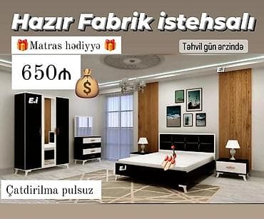 Yataq otağı dəsti rəng seçimi var lalafo.az -da Yataq otağı dəsti rəng seçimi var