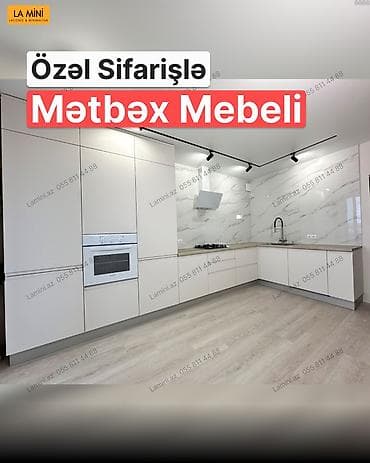 tavalar: Özəl sifarişlə hazırlanan müasir mətbəx mebeli. Dizayn minimalist — 1
