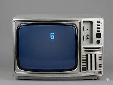 tv bu 2: Retro katod-şüa borulu (CRT) televiziya - Korpus: metalik-boz, ön — 1