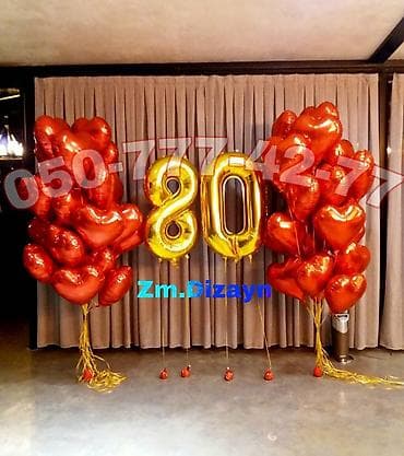 pop it neceyedi: Şar bəzəmə və dekor xidməti - Helium şar buketləri, rəngarəng latex — 5