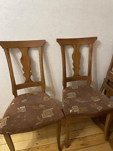 salon stulları: Qonaq otağı üçün, İşlənmiş, Qatlanmayan, Stul — 4