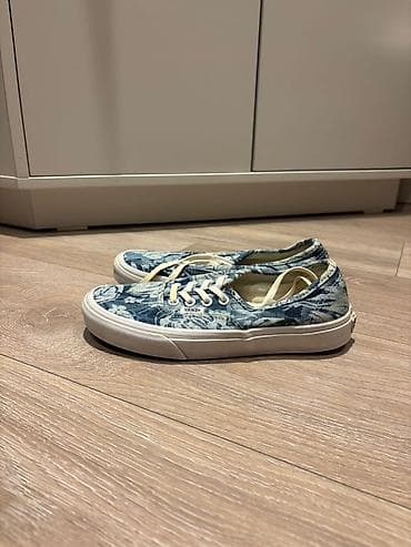 Vans Denim naxışlı keda. Vans-ın gül dizaynlı cins material — 2
