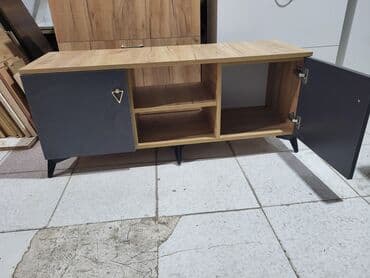 Детская мебель: Новый, Прямой ТВ стенд, С полками, Ламинат — 4