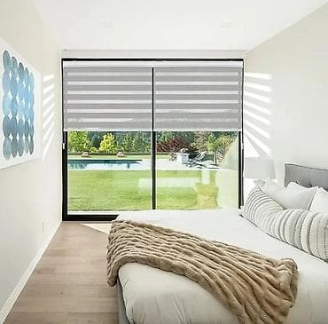 perde islenmis: Zebra jalüz pərdələr – mətbəx, qonaq otağı və ofis üçün müasir — 8