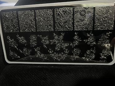 Личные вещи: Dırnaq stempinq dəsti – metal şablon lövhələri və qolçinli saxlama — 4