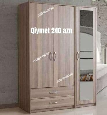 işlənmiş şfoner: Yeni, Açılan, 3 qapılı Düz dolab, Qarderob, paltar dolabı — 5