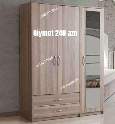 paltar şkaflari: Yeni, Açılan, 3 qapılı Düz dolab, Qarderob, paltar dolabı, Azərbaycan — 1