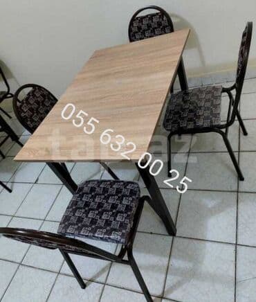 toxunma saplar satisi: Yeni, Kvadrat masa, Açılmayan, Stullar ilə, Metal, Azərbaycan — 14