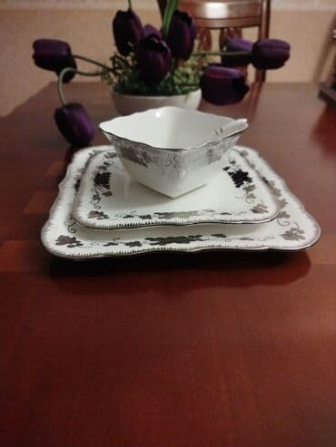 cex fara: Nahar dəsti, rəng - Ağ, Farfor, 12 nəfərlik — 7