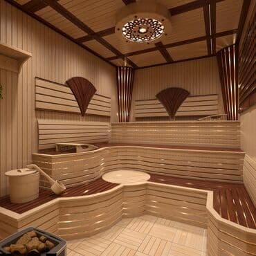 söküntü taxtalar: Sauna tikintisi və təmiri Sauna RVR Sauna MMC olaraq Sauna, Türk — 4