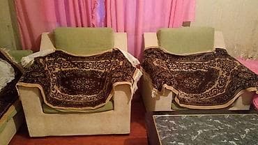 Asia: Б/у, Раскладной диван, 2 кресла, С подъемным механизмом, Раскладной — 3