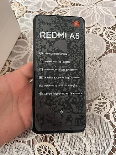 oppo telefon: Redmi A5, 128 GB, rəng - Qara — 6
