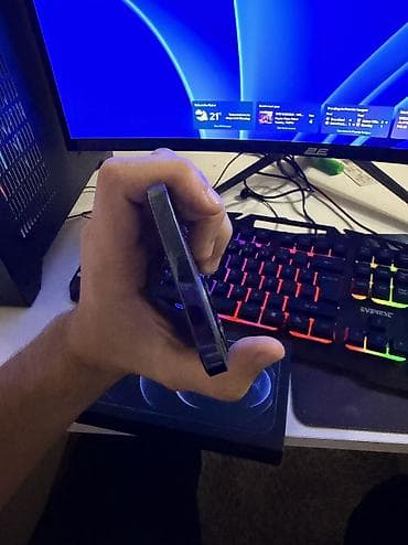 Бытовая техника: IPhone 12 Pro Max, 256 ГБ, Pacific Blue, Отпечаток пальца, Face ID — 3