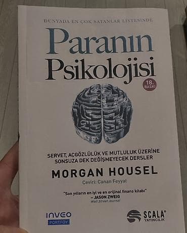kitabi: Məhsul: Kitab – “Paranın Psikolojisi” Müəllif: Morgan Housel Dil: Türk — 1
