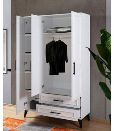 mebell: Yeni, Açılan, 3 qapılı Düz dolab, Qarderob, paltar dolabı, Azərbaycan — 2