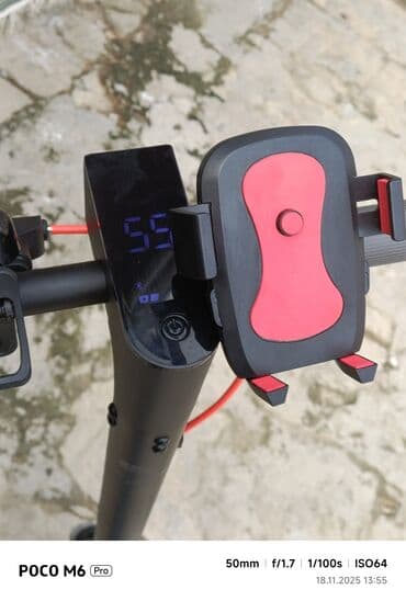 elektrikli sukuttur: Elektrik skuter - Rəng: qara, kompakt və möhkəm konstruksiya - Geniş — 2