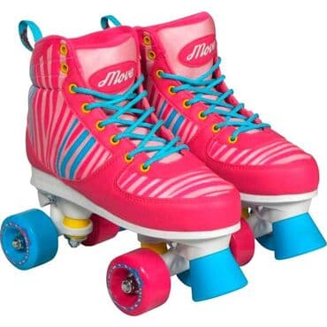 uşaqlar üçün tekerli krosovkalar: Rolik
Diyircəkli konki 
 Uşaq üçün, Çəhrayı, ölçü 35-36 — 1