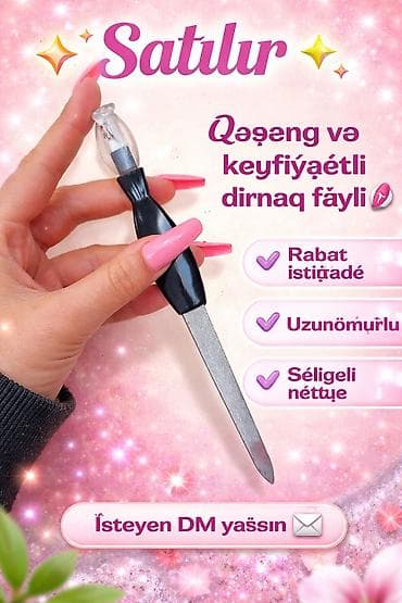 Manikür üçün aksesuarlar dəsti - Press-on dırnaqlar: Təbii görünüşlü