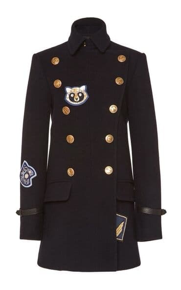 klassik qadin pencekleri: Coach New York qadın palto - Rəng: qara - Stil: ikiqat düyməli — 3