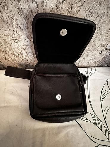 kişi geyim: Kişi üçün çiyin çantası – SHUN CHENG Tezedi - Rəng: qara - Material — 3