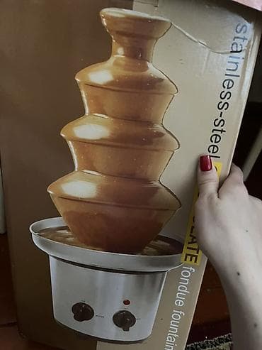 Avadanlığın icarəsi: Paslanmayan poladdan şokolad fəvvarəsi – fondü aparatı - Material — 1