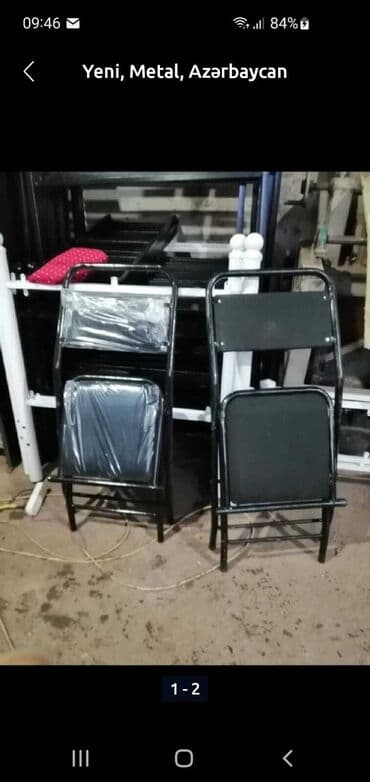 стул обеденный: Mətbəx üçün, Yeni, Qatlanmayan, rəng - Bej Stul — 9