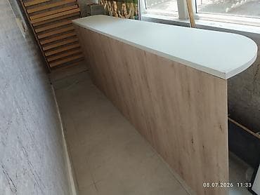 balaca metbex mebelleri: Ev, ofis, Kafe və iaşə obyektləri üçün uzun Bar Masası – 120 — 1