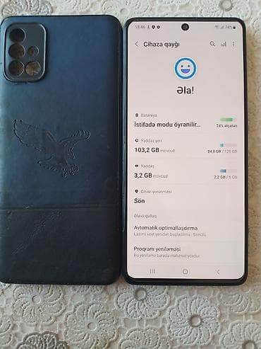 iphone 14 ro: Samsung Galaxy A71, 128 GB, rəng - Göy, İki sim kartlı — 5