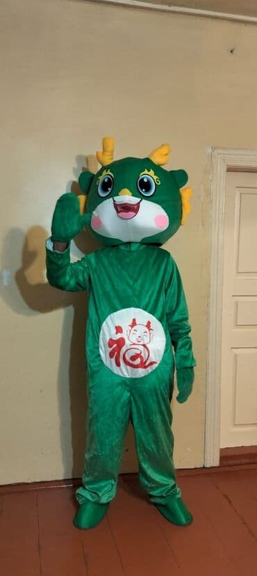 dekorativ boyalar: Yaşıl maskot kostyumu – şənlik və tədbirlər üçün - Tam bədən geyimi — 2