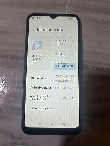 ipona: Redmi 9A, 32 GB, rəng - Mavi, İki sim kartlı — 3