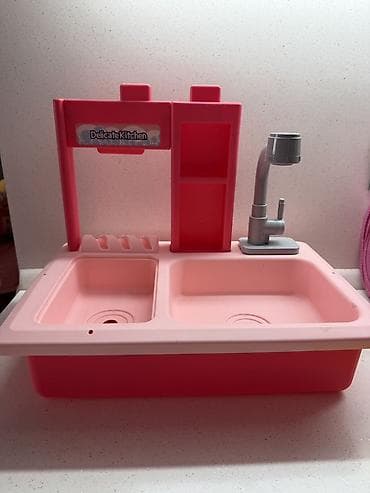 Uşaq oyuncağı: “Delicate Kitchen” mini mətbəx lavabosu - İki gövlü — 1