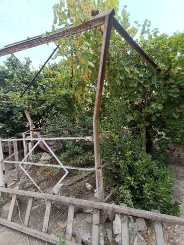 tek çarpayi: Metal konstruksiya, açıq havada istifadə üçün nəzərdə tutulmuşdur — 2