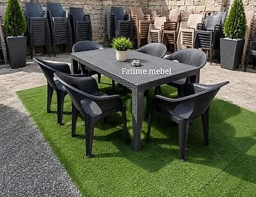 6 Nəfərlik Bağ və Balkon Masa Dəsti Masa oturacaq Bağ, həyət, villa lalafo.az -da 6 Nəfərlik Bağ və Balkon Masa Dəsti Masa oturacaq Bağ, həyət, villa