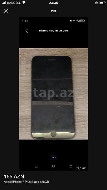 IPhone 7 Plus, 128 GB, Qara, Barmaq izi — 2