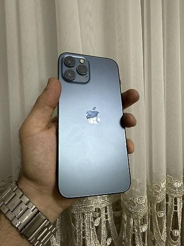 iphone şəki: IPhone 12 Pro Max, 256 GB, Pacific Blue, Zəmanət, Face ID — 2