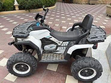 maşa paltari: Uşaq üçün elektrikli ATV (kvadrosikl) - Rəng: ağ-qara, idman — 4