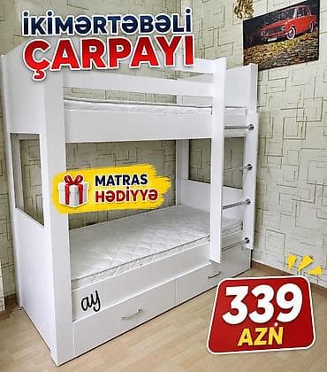 metbex divani satilir: 2 mərtəbəli çarpayı Yep yeni 339 azn rəng seçimi var çatdırılma var — 1