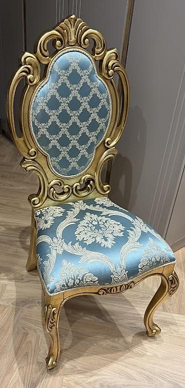 pastel ucun parcalar: Qonaq otağı üçün, İşlənmiş, Qatlanmayan, rəng - Göy Stul — 2