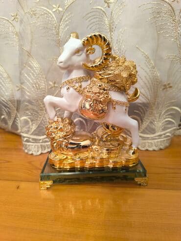 qoç şəkilləri: Fiqur, Keramika, rəng - Ağ — 2