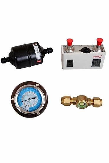 влагомаслоотделитель для компрессора: Soyuducu sistemləri üçün komplekt: filtr-qurutucu, ikili təzyiq — 1