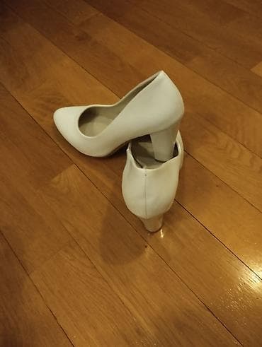 белые сандалии: Туфли, Размер: 37, цвет - Белый, Новый — 4